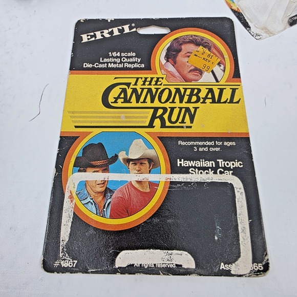 Vtg Ertl The Cannonball Run 1981 Chevrolet Hawaiian Tropic Stock Car OPEN BOX - Picture 7 of 9
